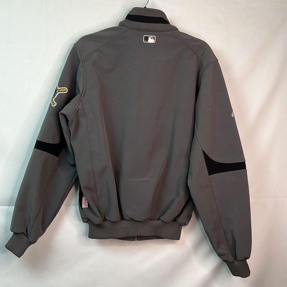 Authentic Majestic Gray Therma Base MLB Pittsburgh Pirates full zip jacket - Picture 11 of 12